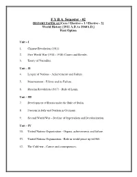 History Sem-2