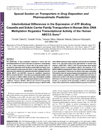 Interindividual Differences in the Expression of ATP-Binding