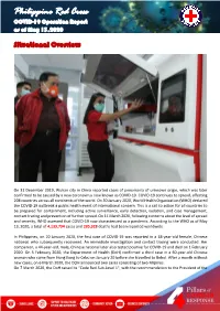 Philippine Red Cross COVID-19 Operation Report As of May 13,2020
