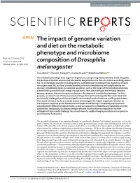 The Impact of Genome Variation and Diet on the Metabolic Phenotype