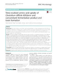 Time-Resolved Amino Acid Uptake of Clostridium Difficile 630Δerm And