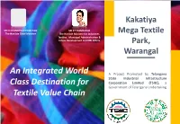 An Integrated World Class Destination for Textile Value Chain