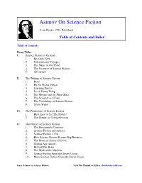 Asimov on Science Fiction