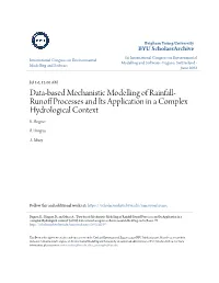 Data-Based Mechanistic Modelling of Rainfall-Runoff Processes and Its Application in a Complex Hydrological