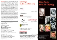 Eislertage 2014 in Leipzig Stehen