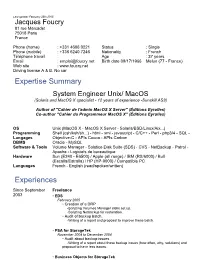 Expertise Summary Experiences