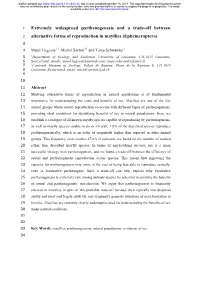Extremely Widespread Parthenogenesis and a Trade-Off Between Alternative Forms of Reproduction in Mayflies (Ephemeroptera)