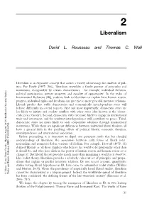 Rousseau, David L., Thomas C. Walker. 2012. "Liberalism."