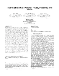 Towards Efficient and Accurate Privacy Preserving Web Search