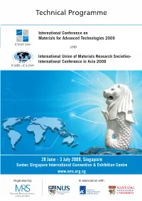 Technical Programme