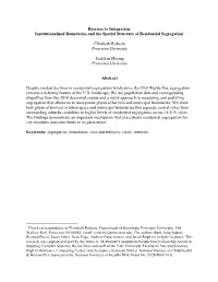 Barriers to Integration: Institutionalized Boundaries and the Spatial Structure of Residential Segregation*