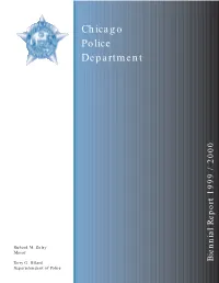 Biennial Report 1999 / 2000 Dedication