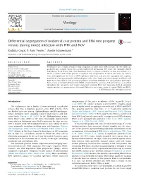 Differential Segregation of Nodaviral Coat Protein and RNA Into Progeny Virions During Mixed Infection with FHV and Nov