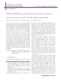 LSTM-In-LSTM for Generating Long Descriptions of Images