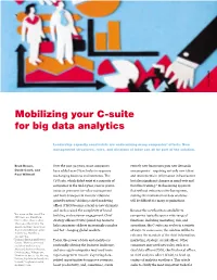 Mobilizing Your C-Suite for Big Data Analytics