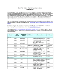 Southwest Coast Red Tide Status Report June 4, 2021