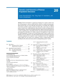Genetics and Genomics of Human Population Structure 20