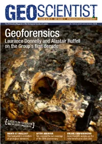 Geoforensics Laurance Donnelly and Alastair Ruffell on the Group’S First Decade