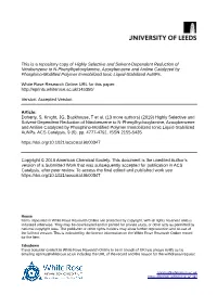Highly Selective and Solvent-Dependent Reduction Of