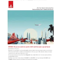 Reconnect with the World in 2021 with Emirates' Special Fares!