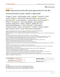 Best Practice Data Life Cycle Approaches for the Life Sciences[Version 2; Peer Review: 2 Approved]