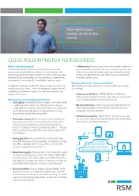Cloud Accounting for Your Business