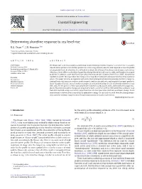 Determining Shoreline Response to Sea Level Rise