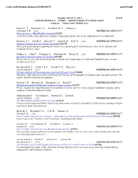 POSTER SESSION I: CERES: MISSION RESULTS from DAWN 6:00 P.M
