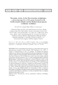 The Genus Actinia in the Macaronesian Archipelagos: A