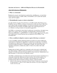 Additional Mitigation Measures for Rodenticides