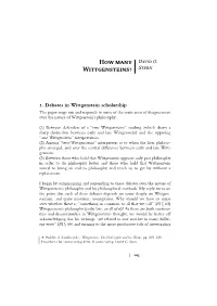 How Many Wittgensteins?