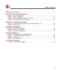 Traditional Logic II Text (2Nd Ed