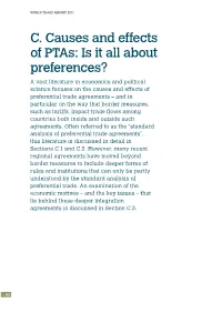 C. Causes and Effects of Ptas