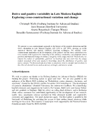 Dative and Genitive Variability in Late Modern English: Exploring Cross-Constructional Variation and Change