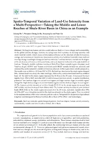 Spatio-Temporal Variation of Land-Use Intensity from a Multi-Perspective—Taking the Middle and Lower Reaches of Shule River Basin in China As an Example