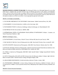 Reserved Reading & Looking for Visc 0109