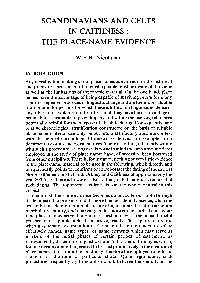 Scandinavians and Celts in Caithness : the Place-Name Evidence
