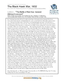 Account" Written to Major General Scott, Commanding N.W