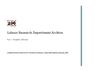Labour Research Department Archive