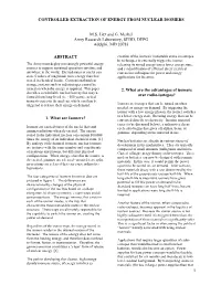 Nuclear Isomer Battery for Switchable Energy And
