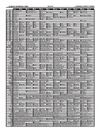 Sunday Morning Grid 3/27/16 Latimes.Com/Tv Times