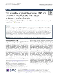 The Interplay of Circulating Tumor DNA and Chromatin Modification