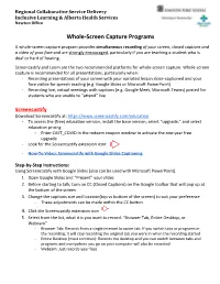 Whole Screen Capture Programs