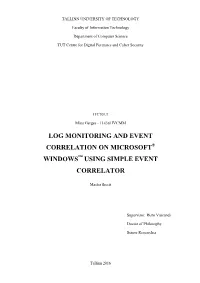 Windows OS Event Correlation