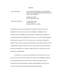 ABSTRACT Title of Dissertation a NICE PLACE ON