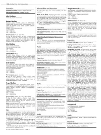 Adverse Effects and Precautions