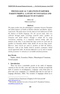 Akbar Ali* Muhammad Ilyas**