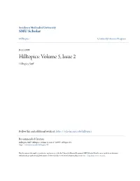 Hilltopics: Volume 5, Issue 2 Hilltopics Staff