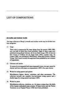 List of Compositions