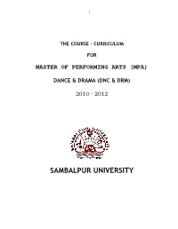Master in Performing Arts